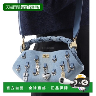 BOU GANNI 迷你 斜挎包 A6512 928 牛仔布包 韓國直郵GANNI