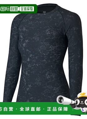 日本直邮Daiwa Innerwear DU-6021S ICEDRY 圆领汗衫 大理石黑 WL