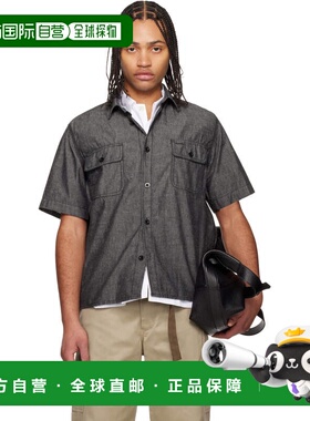 1h可退 香港直邮Sacai 男士 灰色 Light Weight 牛仔衬衫 2603929