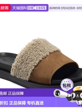 自营Aerosoles Louie Sandals Womens Cognac Slip On Open Toe C