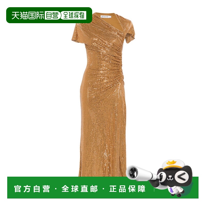 1h可退 香港直邮SELF-PORTRAIT 女士连衣裙 RS26211MGD SS2026 金