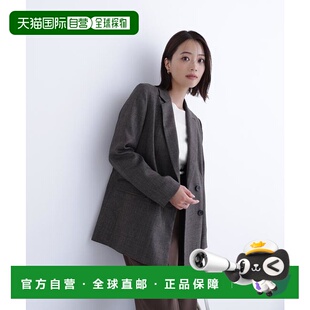 鲨鱼皮西装 1h可退 BASIC BEAUTY 双排扣夹克外套 日本直邮NATURAL
