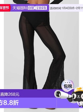 香港直邮alo yoga 网布松紧高腰闪烁休闲裤 女款w51362rBlack
