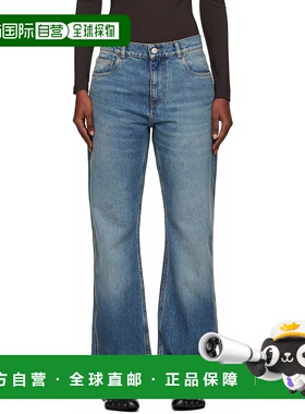 1h可退 香港直邮Coperni 女士 蓝色 Boyfriend 牛仔裤 COPP163F20