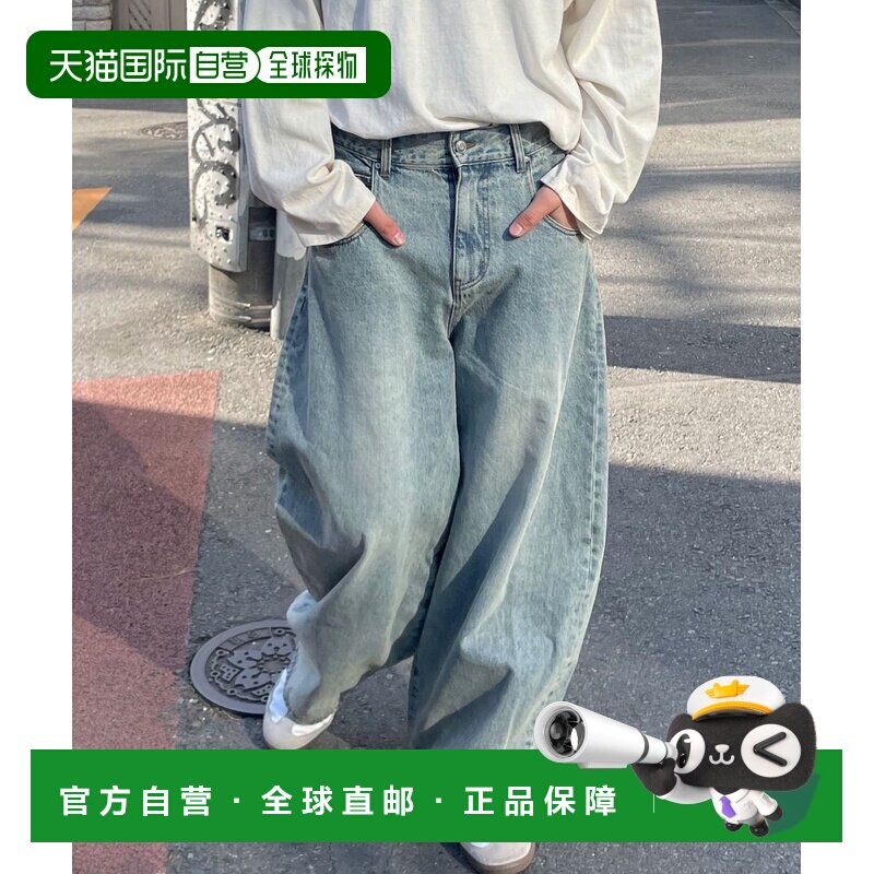 1h可退 日本直邮CIAOPANIC 男士宽松版休闲巴吉宽腿牛仔裤 CPZ205图片