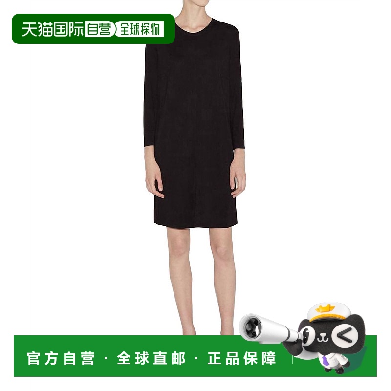 自营 raquel allegra黑色喇叭袖直筒连衣裙 - 黑色 美国奥莱直发