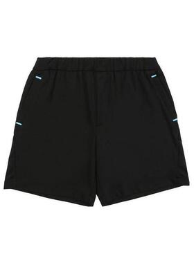 PRADA 男士短裤 SJP2391MO4NOAZO AW2021 黑色 徽标细节短裤