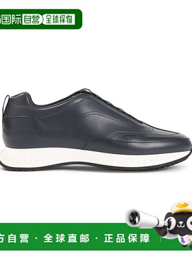 1h可退 香港直邮John Lobb 男士 皮质运动鞋 AAD98CL5A blue蓝色