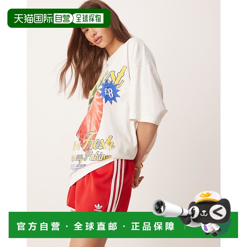 1h可退 香港直邮潮奢 Adidas 女士 adidas Originals three sprin