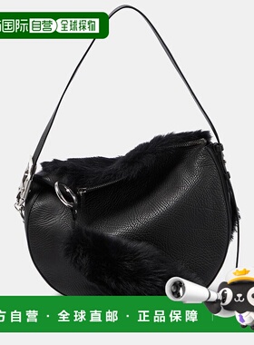 1h可退 香港直邮潮奢 Burberry 巴宝莉 女士 Knight 中号皮革毛羊