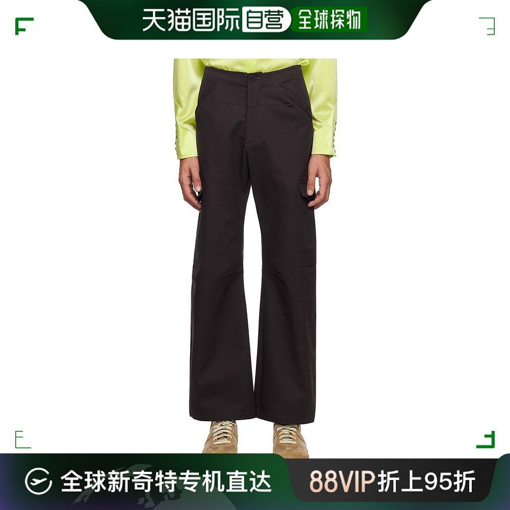 香港直邮潮奢 Bluemarble男士海军蓝 Straight-Leg工装裤 PA43