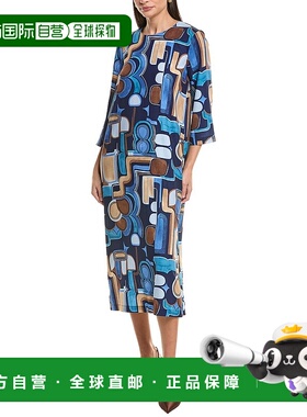 自营J.McLaughlin Eldridge Dress - Blue 连衣裙美国直发奥莱