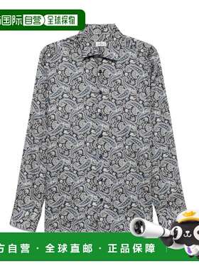 香港直邮ETRO 男士衬衫 MRIB000199SA5E9X0883 SS2025 灰色