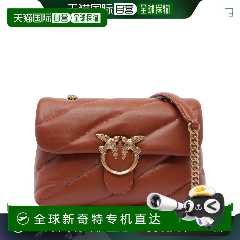 香港直邮PINKO 女士单肩包 100038A0F2L84Q SS2025 浅棕色 Love P