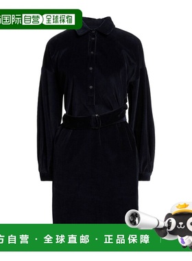 1h可退 香港直邮Weekend Max Mara 女士 衬衫式连衣裙 blue蓝色