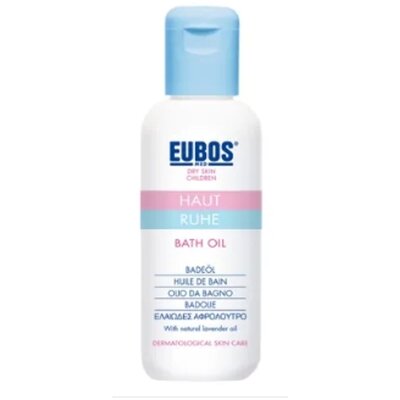 欧洲直邮Eubos温和清洁舒缓镇静滋润敏感干燥皮肤儿童沐浴油125ml