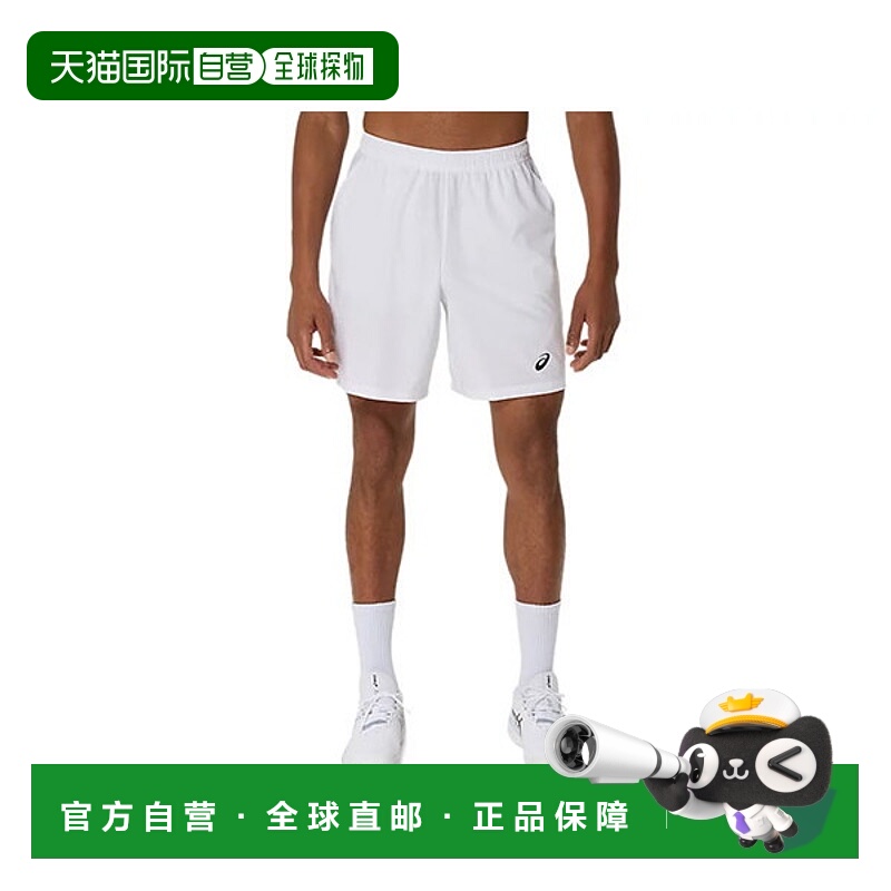 日本直邮ASICS 男士 9 英寸网球短裤2041A343-100