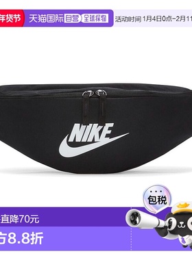 日本直邮NIKE-耐克（男子，女子）身体包遗产腰包黑色X白色DB0490