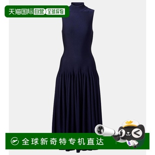 003774 1小时内可退 三角形中长连衣裙 香港直邮Alaia blue 女士