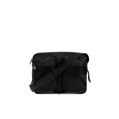 GUCCI 男士斜挎包 834475FAD761047 AW2025 黑色 Crossbody