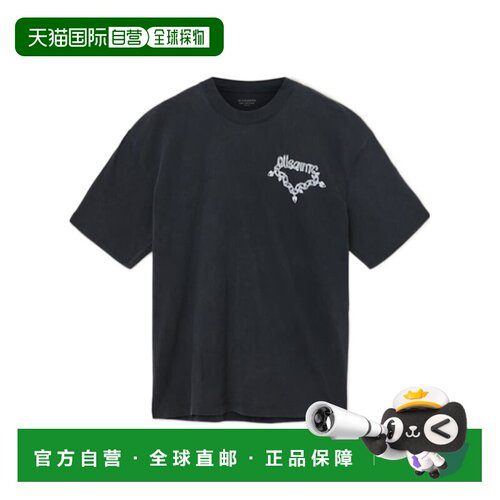香港直邮ALL SAINTS 男士T恤 M005PDWASHEDBLACK AW2025短袖