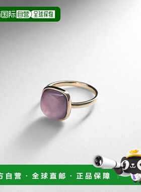 日潮跑腿COCOSHNIK 紫玉髓垫形凸圆形戒指 10