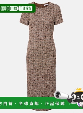 1h可退 香港直邮MaxMara 麦斯玛拉 女士 Giugno 棉质羊毛混纺中长