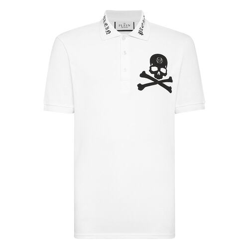 philipp plein【美国奥莱】直发 Polo 衫 SS Skull&Bones - 白色