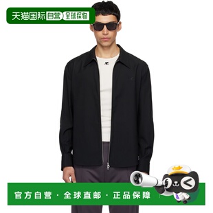 香港直邮Courreges 男士 黑色 Zipped Twill 夹克 126CCH128PL022