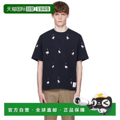 1h可退 香港直邮Thom Browne 汤姆 布朗 男士 海军蓝 Geese Jerse