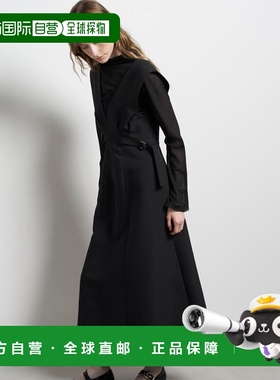 1h可退 日本直邮LANVIN en Bleu 女装 双层梭织伞摆半身裙 侧边束