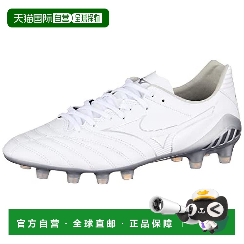 【日本直邮】Mizuno美津浓 足球鞋 白 x 银  25cm 2E  P1GA2222