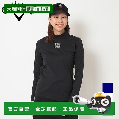 日本直邮Callaway 女士光滑涤纶长袖立领衬衫2025年秋冬高尔夫服C