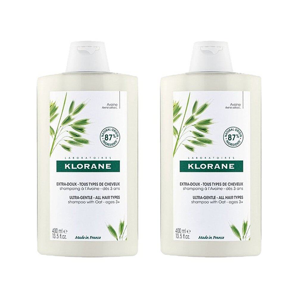 欧洲直邮Klorane康如燕麦倍护洗发露800ml深层呵护头皮滋养温和