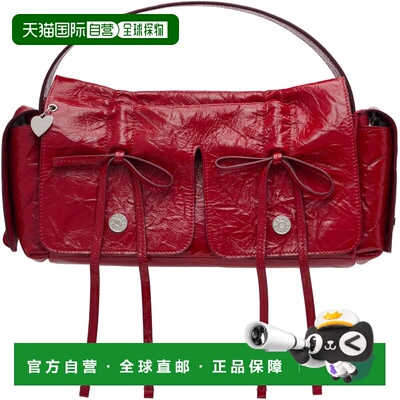 1h可退 香港直邮Acne Studios 艾克妮 女士 红色多袋手提包 A1036