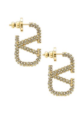 潮奢 Valentino 华伦天奴 女士 Vlogo 标志耳环 XW2J0G73YCW