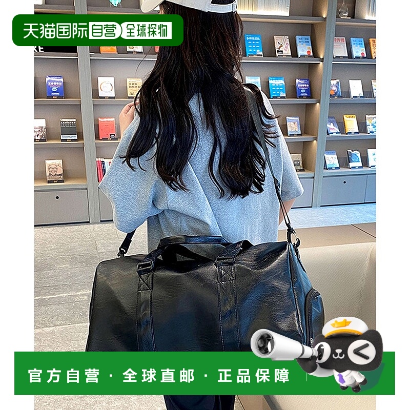 日本直邮florge 大容量2WAY纯素皮革简约波士顿包旅行包肩包 [FL8