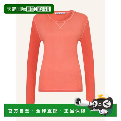 1h可退 香港直邮ACNE STUDIOS 女士T恤 100298642118000 CO 橙色