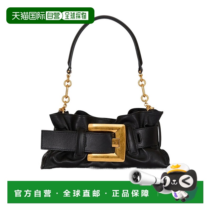 1h可退 香港直邮BALMAIN 女士单肩包 GN1AE994LSAX0PA SS2026 黑