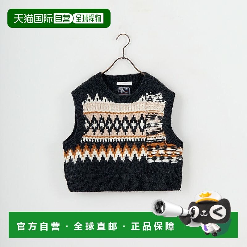 1h可退 日本直邮NEPAL HANDKNIT 女装 全毛 编织 马甲 12568-NP