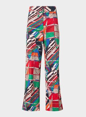 美国直邮akris女士牛仔裤中腰弹力印花休闲时尚 潮流百搭女装下装