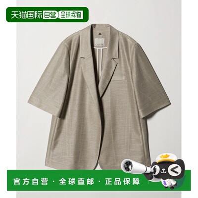 日本直邮conte 女装 麻感半袖修身西装外套 85222000005