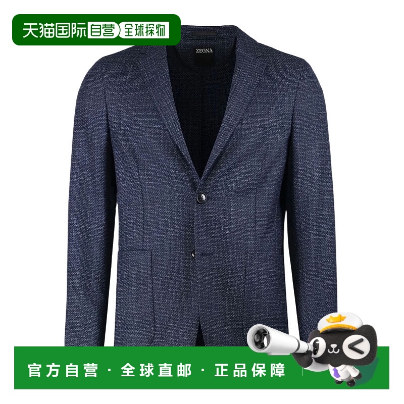 香港直邮Zegna 单排扣西装外套 254719A21D7杰尼亚