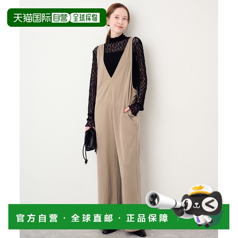 日本直邮SLOBE IENA 女装 V领背带连体裤 2603091【付后1h可退】