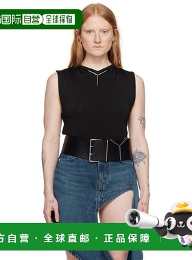 1h可退 香港直邮潮奢 Y PROJECT 女士 黑色 Chrome 背心 204TS007