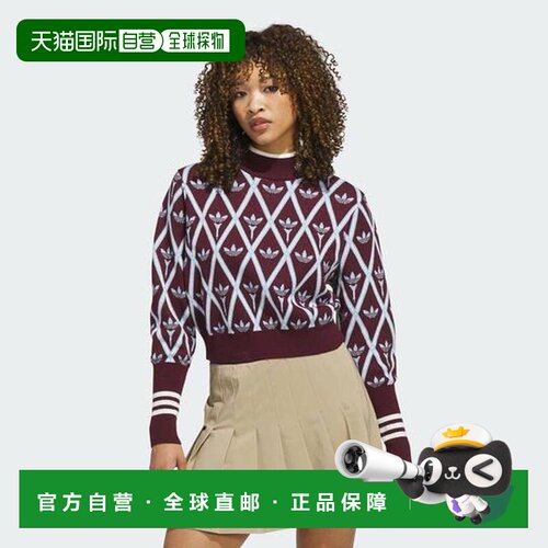 日本直邮adidas 阿迪达斯 Originals Trefoil 罗纹支付后1h可退
