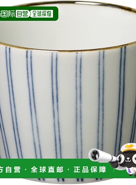 【日本直邮】西海陶器 波佐见烧 细纹蕎麦猪口杯 日本制 39487