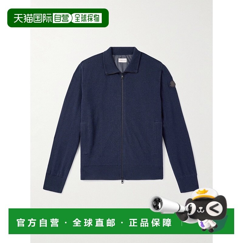 香港直邮1h可退 Moncler 盟可睐 男士 羊毛羊绒混纺拉链针织开衫,男装,针织衫/毛衣,淘宝优惠券,粉丝福利购,淘宝优惠卷