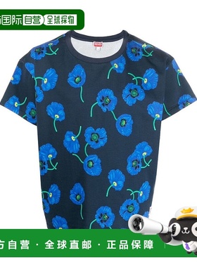 香港直邮KENZO 男士T恤 FC65TS4184SF77 AW2022 蓝色 KENZO MEN'S