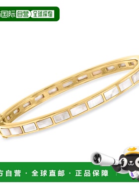 自营 Ross-Simons 18 克拉金珍珠母贝手镯 - 7 英寸 美国奥莱直发